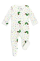 L'Ovedbaby x 'The Very Hungry Caterpillar' Fitted One-Piece Organic Cotton Footie Pajamas at Nordstrom,