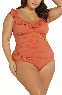 Artesands Diminuendo Manet One-Piece Swimsuit Coral at Nordstrom, Us