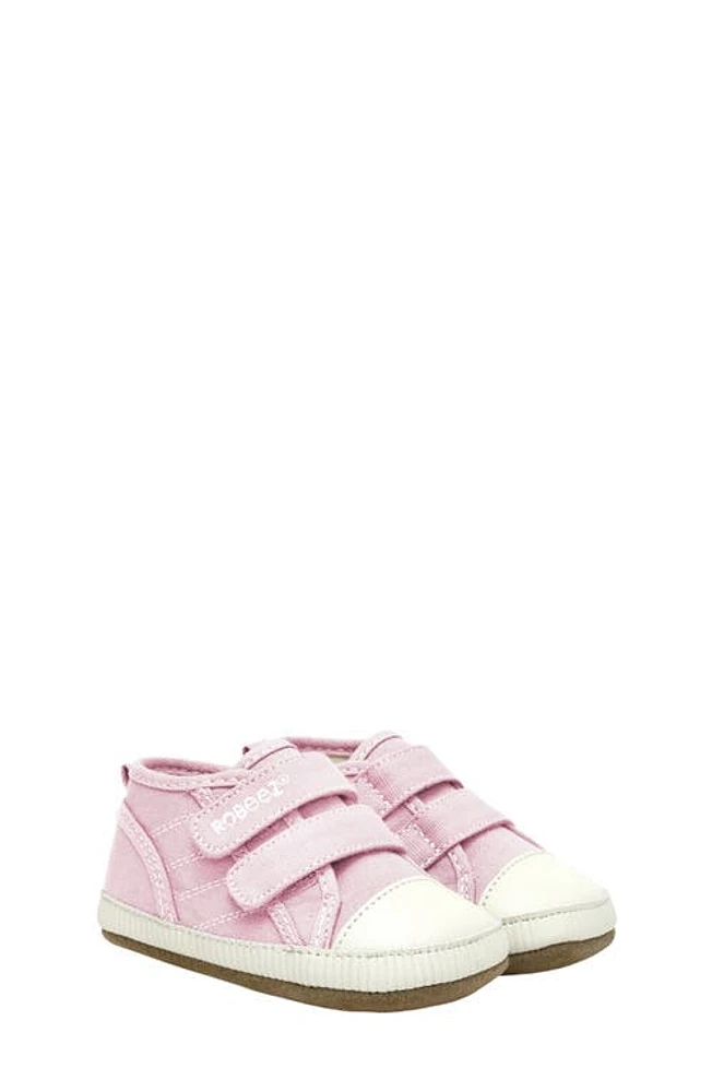 Robeez Brooks Crib Sneaker Light Pink at Nordstrom, Months