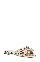 Pelle Moda Becall Bow Slide Sandal in Gold/Black at Nordstrom, Size 6.5