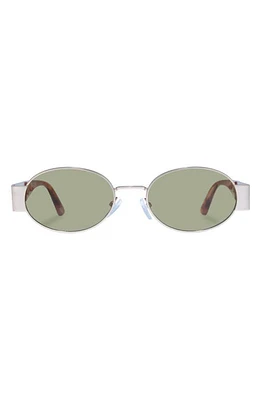 AIRE Mars 51mm Oval Sunglasses in Satin Gold at Nordstrom