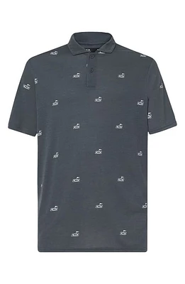 Oakley Pin Print Performance Golf Polo in Golf Dark Slate at Nordstrom, Size Medium