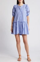 Cleobella Dolly Ruffle Organic Cotton Minidress Periwinkle at Nordstrom,