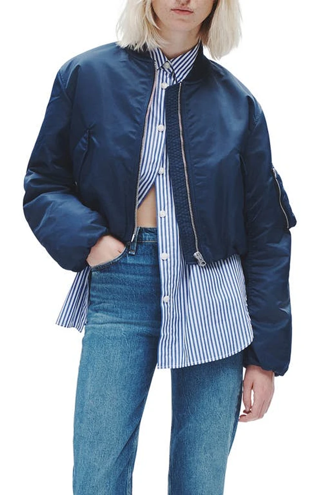 rag & bone Maggie Crop Bomber Salute at Nordstrom,