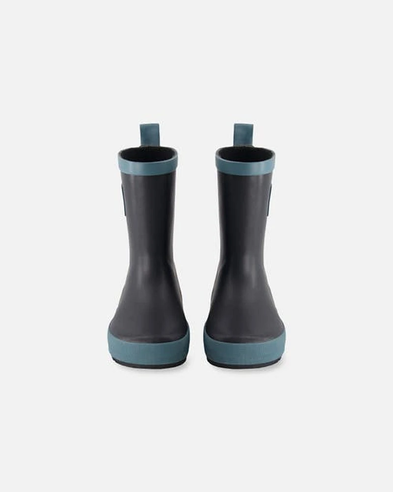 Deux Par Deux Baby Unisex Rain Boots Black at Nordstrom