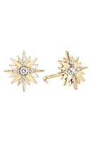 Sara Weinstock Starburst Diamond Stud Earrings in 18K Yg at Nordstrom