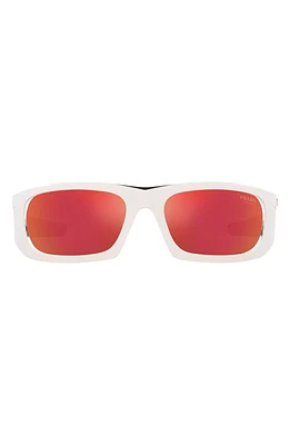 PRADA SPORT 59mm Gradient Irregular Sunglasses in Orange at Nordstrom