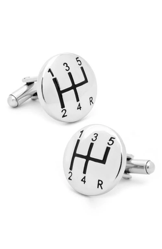 Cufflinks, Inc. Gear Shift Cuff Links in White at Nordstrom