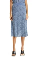 ATM Anthony Thomas Melillo Bias Cut Silk Skirt in Naval Blue at Nordstrom, Size Small