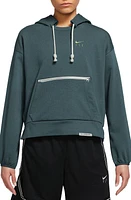 Nike Dri-FIT Swoosh Fly Standard Issue Basketball Hoodie Deep Jungle/Light Lemon Twist at Nordstrom,