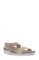 Munro Pisces Sandal in Sand Giraffe Suede at Nordstrom, Size 9