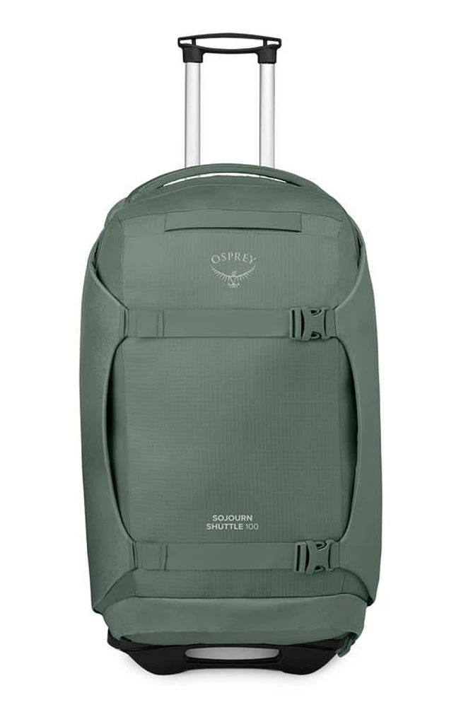 Osprey Sojourn -Inch Shuttle Wheeled Recycled Nylon Duffle Bag in Koseret Green at Nordstrom