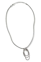 John Hardy Classic Chain Link Drop Pendant Necklace in Silver at Nordstrom