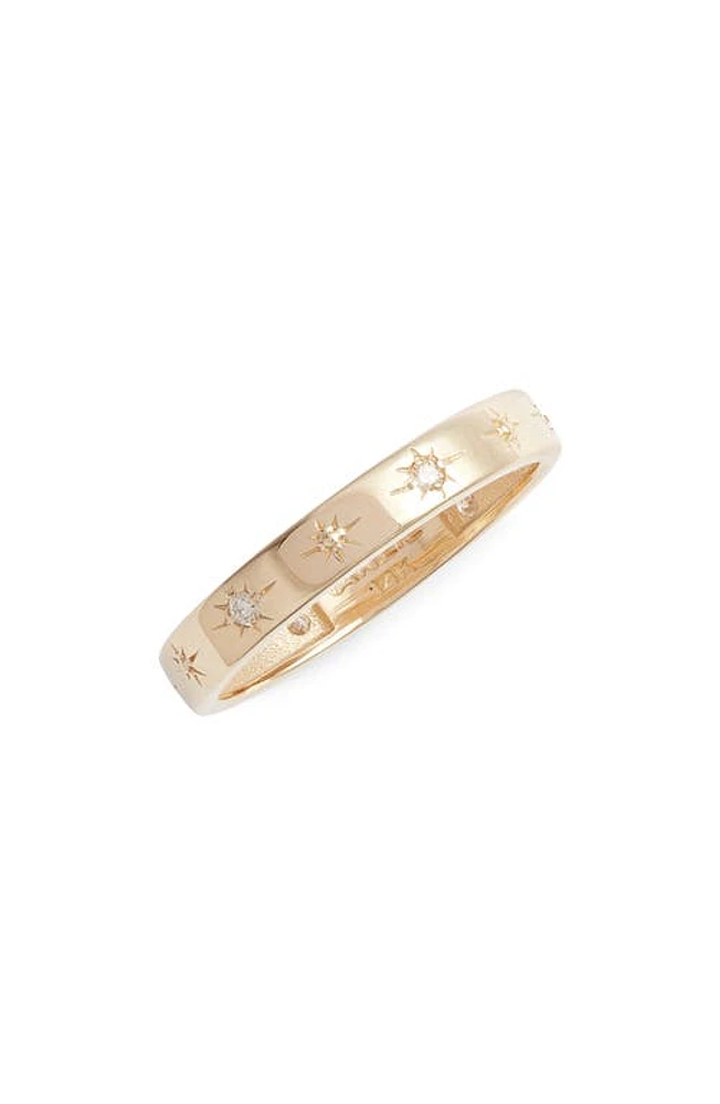 Anzie x Mel Soldera Celestial 14K Gold & Diamond Eternity Ring in Gold/Diamond at Nordstrom, Size 7