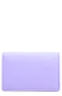 ROYCE New York Leather Card Case in Lavender