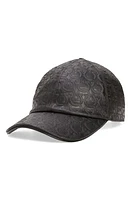 FERRAGAMO Gancini Leather Baseball Cap in Black at Nordstrom