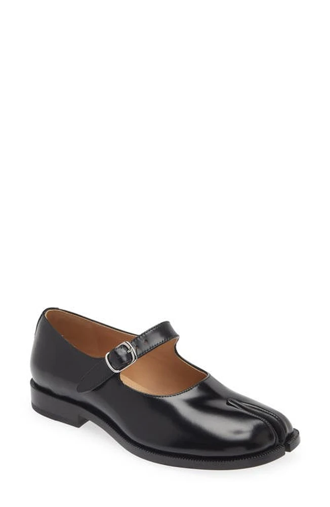 Maison Margiela Tabi Mary Jane Flat Black at Nordstrom,