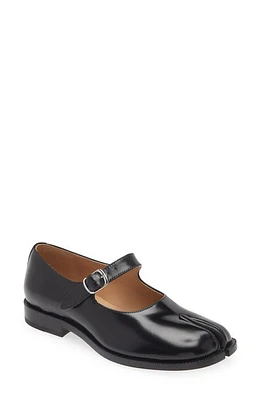 Maison Margiela Tabi Mary Jane Flat Black at Nordstrom,