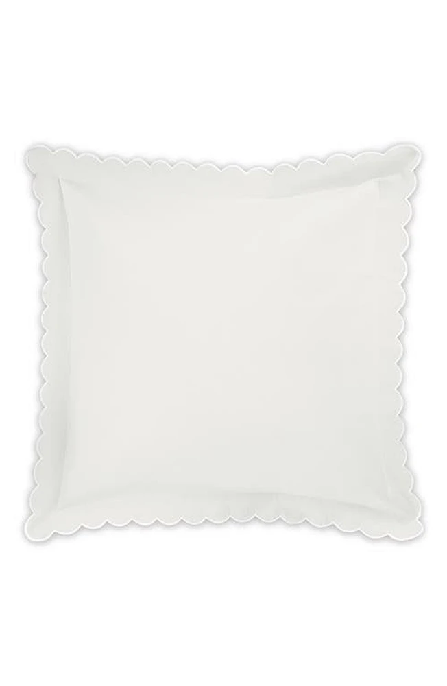 Matouk Diamond Piqué Euro Pillow Sham in Bone at Nordstrom