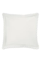 Matouk Diamond Piqué Euro Pillow Sham in Bone at Nordstrom