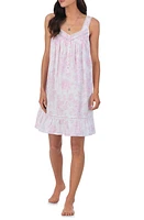 Eileen West Sleeveless Cotton Short Nightgown Pink Flr at Nordstrom,