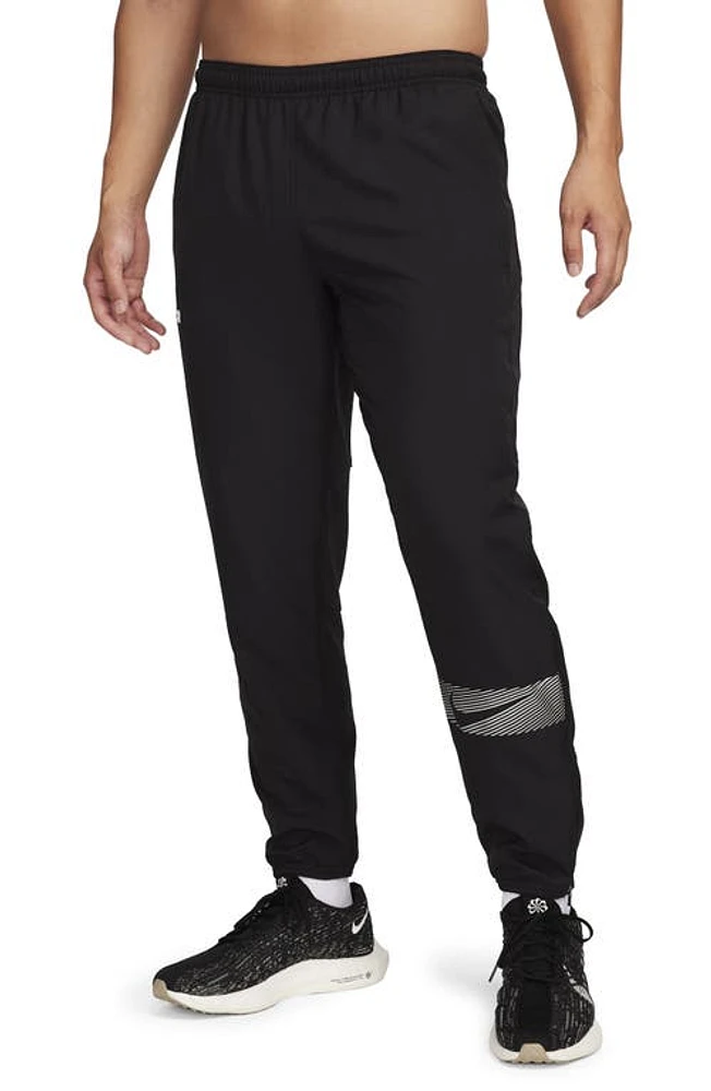 Nike Dri-FIT Flash Challenger Running Pants in Black at Nordstrom, Size Medium