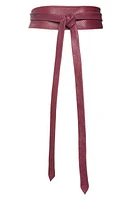 Ada Classic Wrap Belt in Raspberry Python at Nordstrom