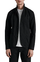 rag & bone Prospect Peached Cotton Jacket Black at Nordstrom,