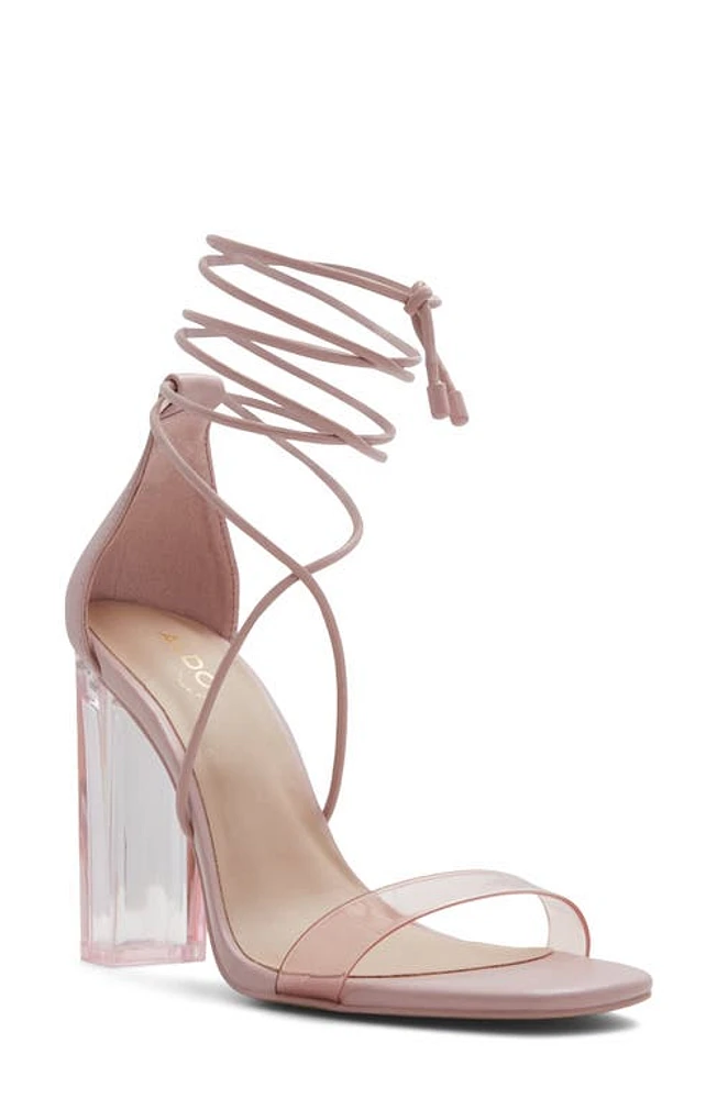 ALDO Onardonia Ankle Wrap Sandal Pink at Nordstrom,