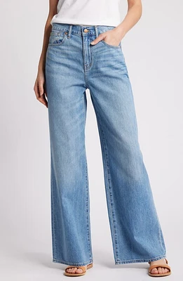 Madewell Super Wide Leg Jeans Lelani Wash at Nordstrom,