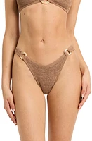 bond-eye Ring Scene Bikini Bottoms in Hazelnut Recycled at Nordstrom