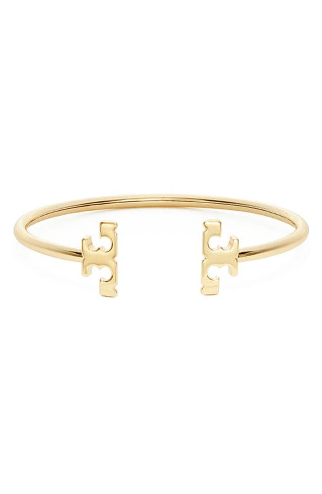 Tory Burch Eleanor Flex Cuff Bracelet in Tory Gold at Nordstrom, Size Medium