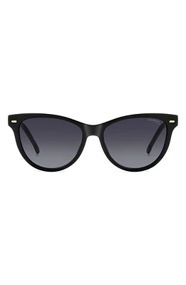 Carrera Eyewear 54mm Cat Eye Sunglasses in Black/Grey Shaded at Nordstrom