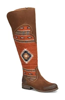 Børn Lucero Over the Knee Boot Brown Combo at Nordstrom,