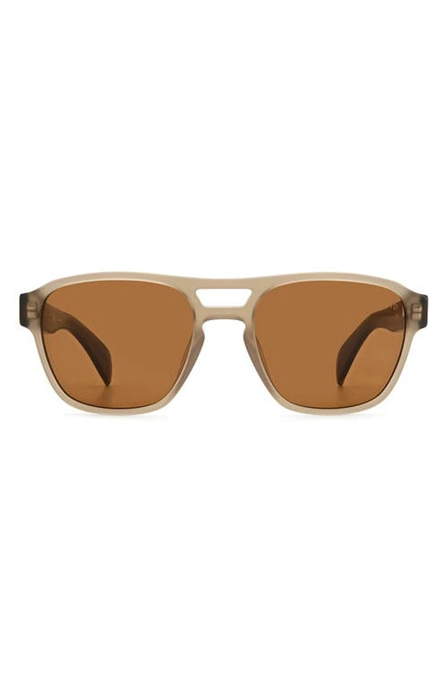 rag & bone 54mm Rectangular Sunglasses in Brown at Nordstrom