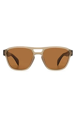 rag & bone 54mm Rectangular Sunglasses in Brown at Nordstrom