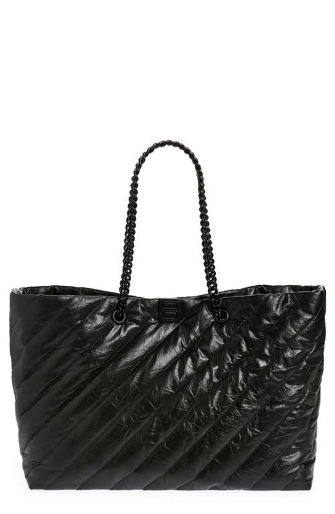 Balenciaga Large Crush Quilted Calfskin Tote in Black at Nordstrom