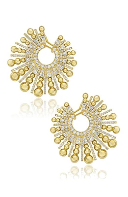 Mindi Mond Icon Bead & Diamond Spoke Earrings in 18K Yellow Gold at Nordstrom