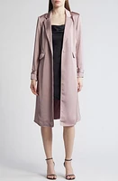 NIC+ZOE Chic Eve Trench Coat Blushed Khaki at Nordstrom,