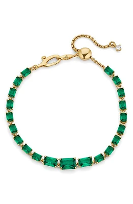 Nadri Isle Cubic Zirconia Bracelet in Gold/emerald at Nordstrom