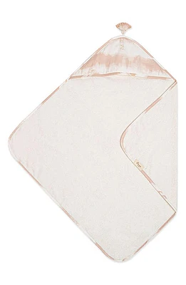 CRANE BABY Hooded Cotton Baby Towel in Pink/White at Nordstrom