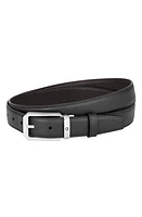 Montblanc Reversible Leather Belt in Black at Nordstrom