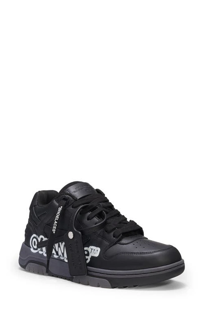 Off-White Out of Office Mid Top Sneaker Black/White at Nordstrom,