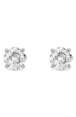 LIGHTBOX 1-Carat Lab Grown Diamond Cushion Stud Earrings in White/14K White Gold at Nordstrom