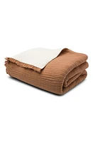 House No.23 Alaia High Pile Fleece Throw in Sedona at Nordstrom