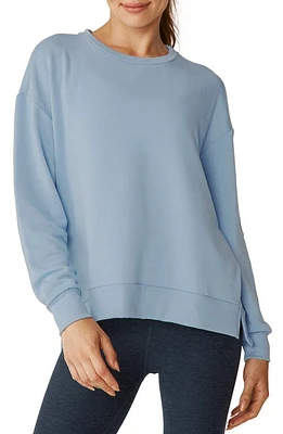 Beyond Yoga Off Duty Fleece Sweatshirt Hazy Sky at Nordstrom,