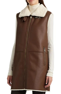 Lauren Ralph Faux Shearling Vest at Nordstrom,