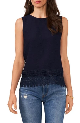 Vince Camuto Lace Hem Satin Tank at Nordstrom,