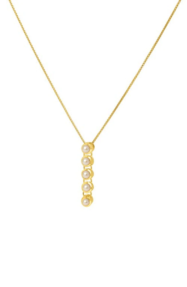 Dean Davidson Signature Cultured Pearl Pendant Necklace in Pearl/Gold at Nordstrom