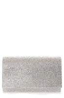 JUDITH LEIBER COUTURE Fizzy Beaded Clutch in Silver Rhinestone at Nordstrom